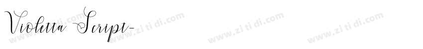 Violetta Script字体转换